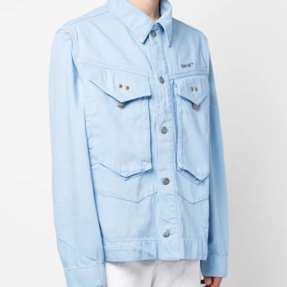 Objects IV Life Type 01 Denim Jacket Pop Blue | Unisex S | NWT | Daniel Arsham - Picture 3 of 14